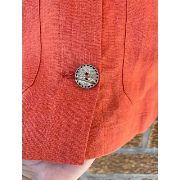 Soludos linen jacket shirt size medium - Picture 4 of 8